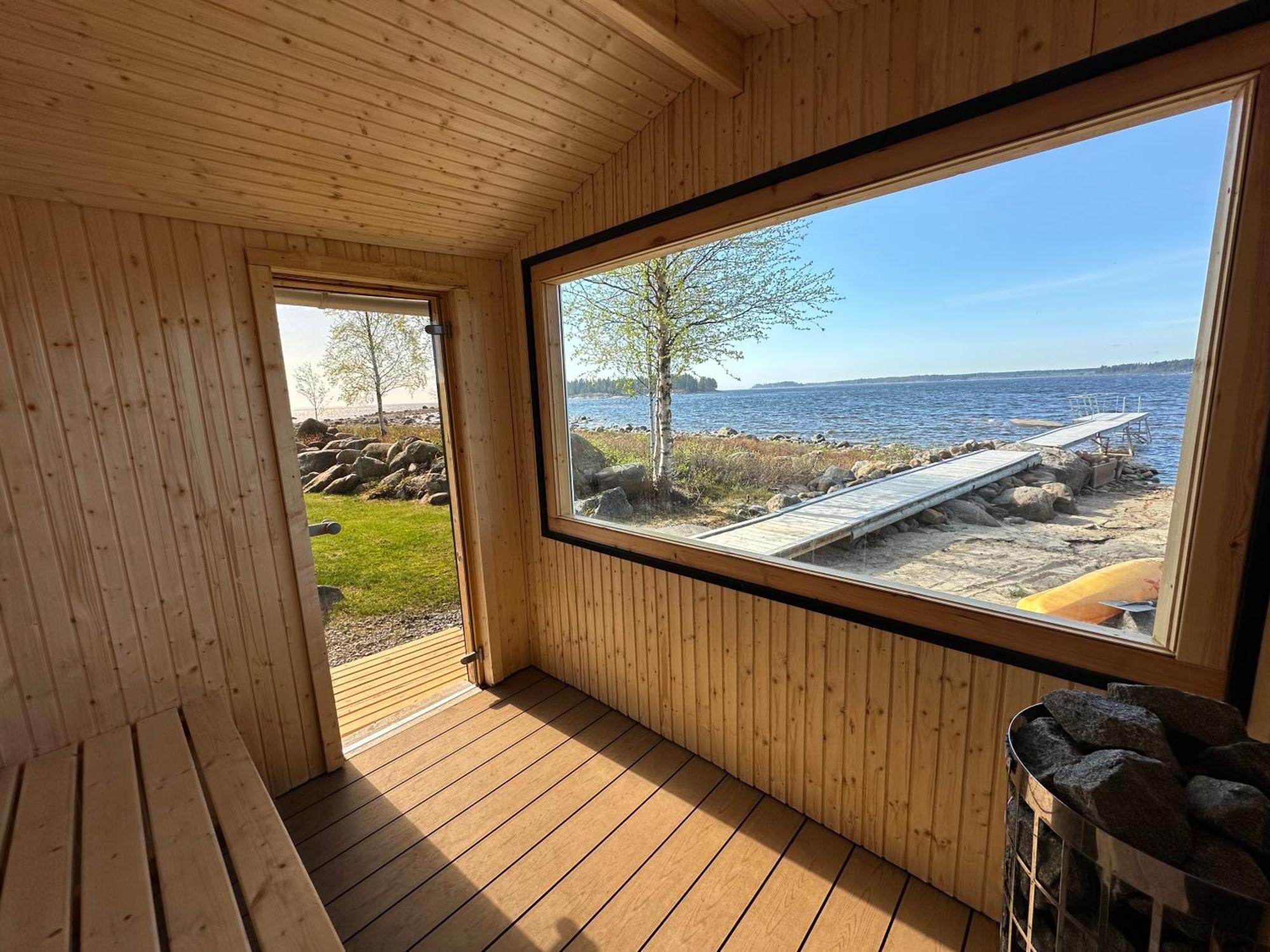 Stuga Med Havsutsikt Robertsfors Extérieur photo